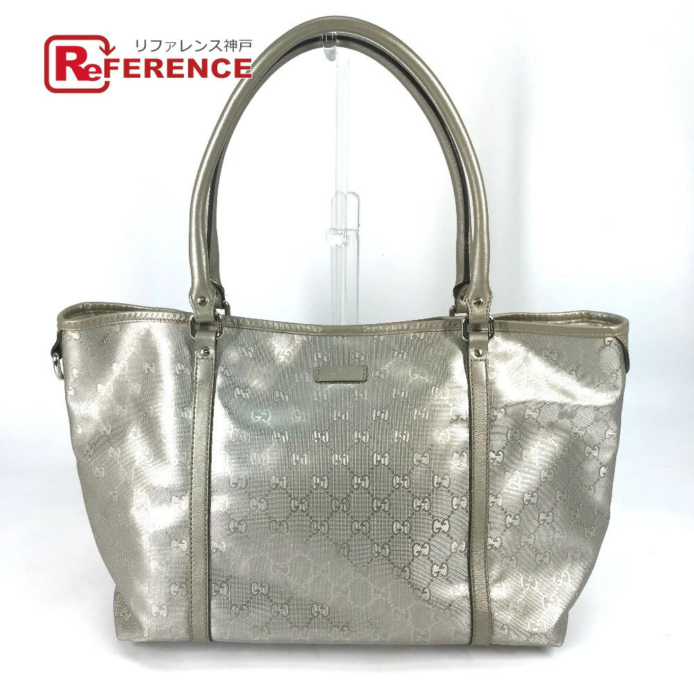GUCCI GG Imprime Shoulder Bag Tote Gray